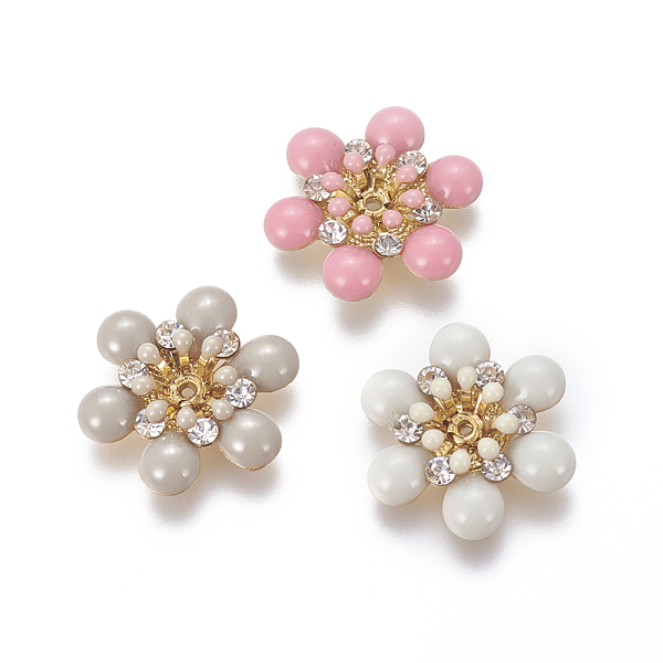 PandaHall Brass Bead Caps, with Enamel and Rhinestone, Flower, Golden, Mixed Color, 18x16x4.5mm, Hole: 1mm, Inner Diameter: 3mm Brass+Enamel..., Multicolor
PandaHall Brass Bead Caps, with Enamel and Rhinestone, Flower, Golden, Mixed Color, 18x16x4.5mm, Hole: 1mm, Inner Diameter: 3mm Brass+Enamel..., Multicolor