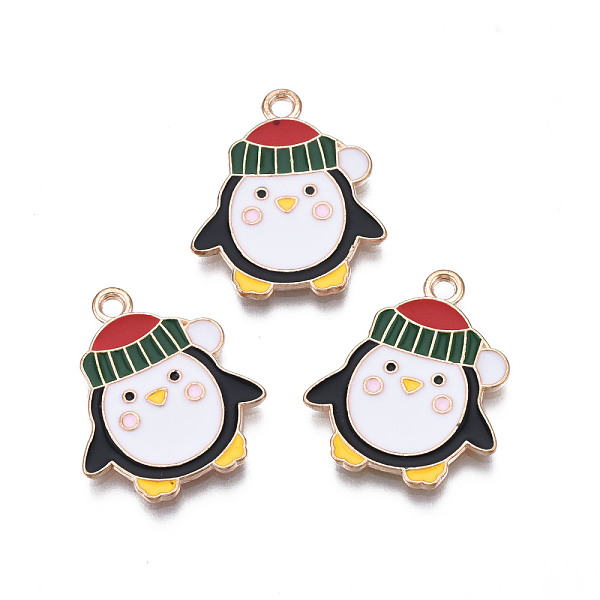 PandaHall Christmas Alloy Enamel Pendants, Cadmium Free & Lead Free, Light Gold, Penguin, White, 21.5x18x1mm, Hole: 1.8mm Alloy+Enamel...
PandaHall Christmas Alloy Enamel Pendants, Cadmium Free & Lead Free, Light Gold, Penguin, White, 21.5x18x1mm, Hole: 1.8mm Alloy+Enamel...