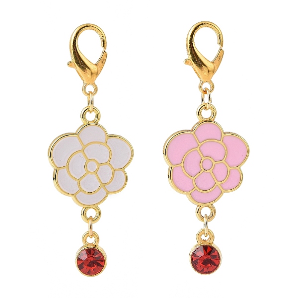 PandaHall Alloy Enamel Peony Flower Pendant Decorations, with Glass Rhinestone, Lobster Clasp Charms, for Keychain, Purse, Backpack Ornament..., Multicolor
PandaHall Alloy Enamel Peony Flower Pendant Decorations, with Glass Rhinestone, Lobster Clasp Charms, for Keychain, Purse, Backpack Ornament..., Multicolor