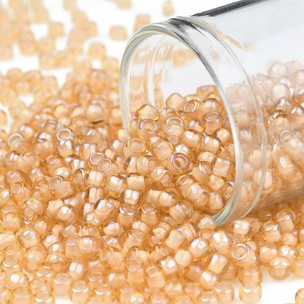 PandaHall TOHO Round Seed Beads, Japanese Seed Beads, (391) Snowflake Lined Peach Luster, 8/0, 3mm, Hole: 1mm, about 222pcs/bottle...
PandaHall TOHO Round Seed Beads, Japanese Seed Beads, (391) Snowflake Lined Peach Luster, 8/0, 3mm, Hole: 1mm, about 222pcs/bottle...