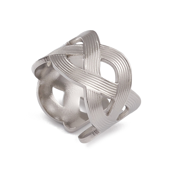 PandaHall 304 Stainless Steel Hollow Out Wave Open Cuff Rings for Women, Stainless Steel Color, Inner Diameter: 17.2mm 304 Stainless Steel
PandaHall 304 Stainless Steel Hollow Out Wave Open Cuff Rings for Women, Stainless Steel Color, Inner Diameter: 17.2mm 304 Stainless Steel