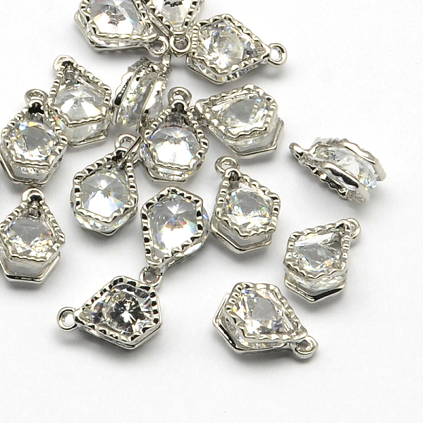 PandaHall Alloy Charms, with Cubic Zirconia, Platinum, 13x8x5mm, Hole: 1mm Cubic Zirconia Others
PandaHall Alloy Charms, with Cubic Zirconia, Platinum, 13x8x5mm, Hole: 1mm Cubic Zirconia Others