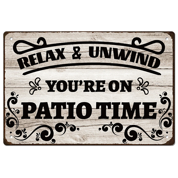 PandaHall SUPERDANT Metal Sign Patio Time Vintage Tign Sign Relax & Unwind Metal Wall Art Quotes and Vine Iron Wall Decor Retro Wall Decor...
PandaHall SUPERDANT Metal Sign Patio Time Vintage Tign Sign Relax & Unwind Metal Wall Art Quotes and Vine Iron Wall Decor Retro Wall Decor...
