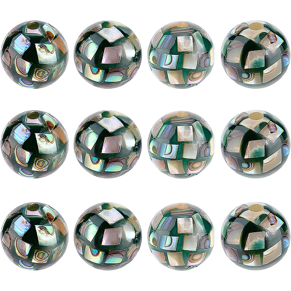 PandaHall BENECREAT 12pcs Natural Abalone Round Shell Beads, 8.5mm Black Opaque Resin Beads with Natural Shell for DIY Jewelry Making, Hole...
PandaHall BENECREAT 12pcs Natural Abalone Round Shell Beads, 8.5mm Black Opaque Resin Beads with Natural Shell for DIY Jewelry Making, Hole...