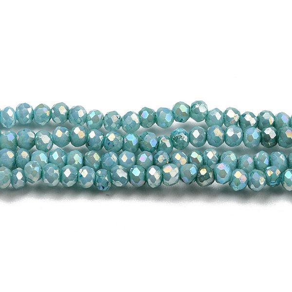 PandaHall Opaque Baking Painted Glass Beads Strands, AB Color, Faceted, Round, Cadet Blue, 2.5x2mm, Hole: 0.7mm, about 156~158pcs/strand...
PandaHall Opaque Baking Painted Glass Beads Strands, AB Color, Faceted, Round, Cadet Blue, 2.5x2mm, Hole: 0.7mm, about 156~158pcs/strand...