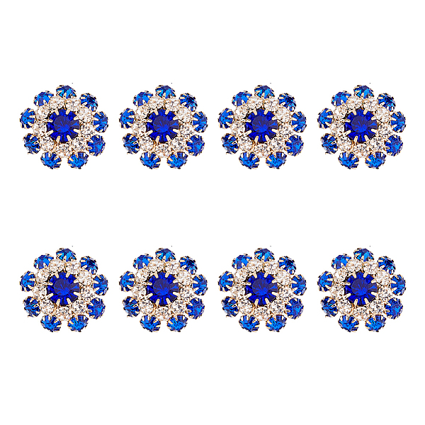 PandaHall DICOSMETIC 8Pcs 1-Hole Golden Tone Alloy Rhinestone Shank Buttons, Garment Accessories, Flower, Capri Blue, 21~22x9.5mm, Hole..., Cyan
PandaHall DICOSMETIC 8Pcs 1-Hole Golden Tone Alloy Rhinestone Shank Buttons, Garment Accessories, Flower, Capri Blue, 21~22x9.5mm, Hole..., Cyan