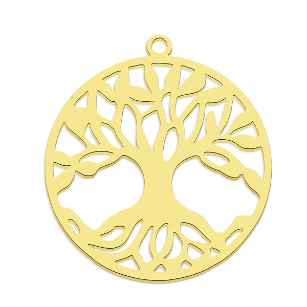 PandaHall 201 Stainless Steel Pendants, Laser Cut, Flat Round with Tree of Life, Stainless Steel Color, 27x25x1mm, Hole: 1.6mm 201 Stainless...
PandaHall 201 Stainless Steel Pendants, Laser Cut, Flat Round with Tree of Life, Stainless Steel Color, 27x25x1mm, Hole: 1.6mm 201 Stainless...