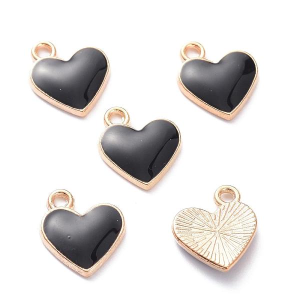 PandaHall Alloy Enamel Charms, Heart, Light Gold, Black, 13x11.5x1.6mm, Hole: 1.6mm Alloy+Enamel Heart Black
PandaHall Alloy Enamel Charms, Heart, Light Gold, Black, 13x11.5x1.6mm, Hole: 1.6mm Alloy+Enamel Heart Black