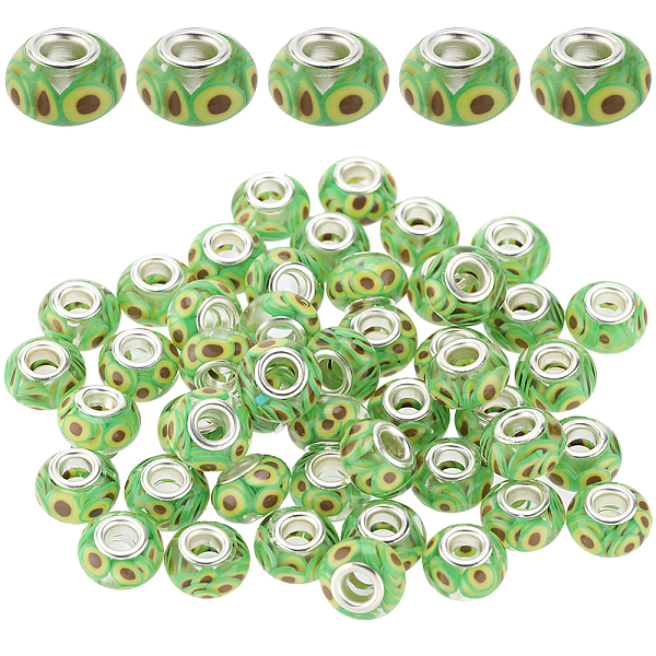 PandaHall SUNNYCLUE 50Pcs Transparent Resin European Rondelle Beads, Large Hole Beads, with Avocado Polymer Clay and Platinum Tone Alloy...
PandaHall SUNNYCLUE 50Pcs Transparent Resin European Rondelle Beads, Large Hole Beads, with Avocado Polymer Clay and Platinum Tone Alloy...