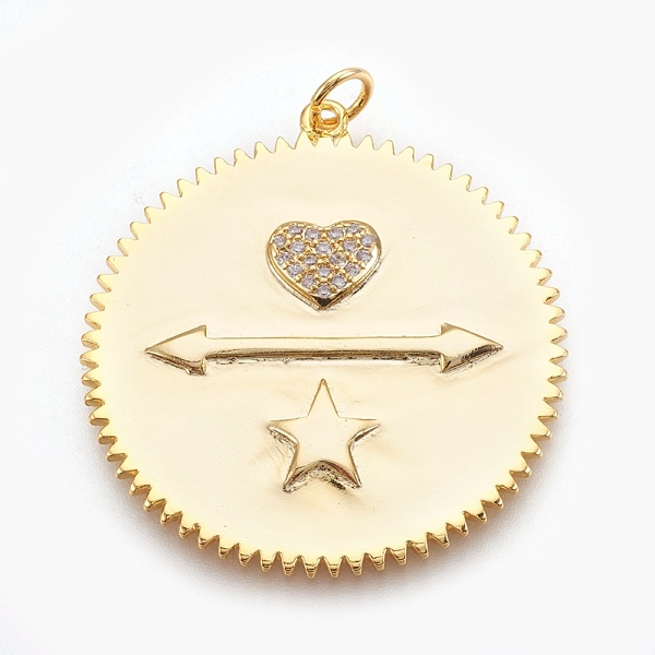 PandaHall Brass Micro Pave Cubic Zirconia Pendants, Long-Lasting Plated, Flat Round with Heart and Star, Lead Free & Nickel Free & Cadmium..., Clear
PandaHall Brass Micro Pave Cubic Zirconia Pendants, Long-Lasting Plated, Flat Round with Heart and Star, Lead Free & Nickel Free & Cadmium..., Clear