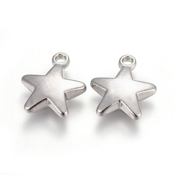 PandaHall CCB Plastic Pendants, Star, Platinum, 22x19x5.3mm, Hole: 2.4mm Plastic Star
PandaHall CCB Plastic Pendants, Star, Platinum, 22x19x5.3mm, Hole: 2.4mm Plastic Star