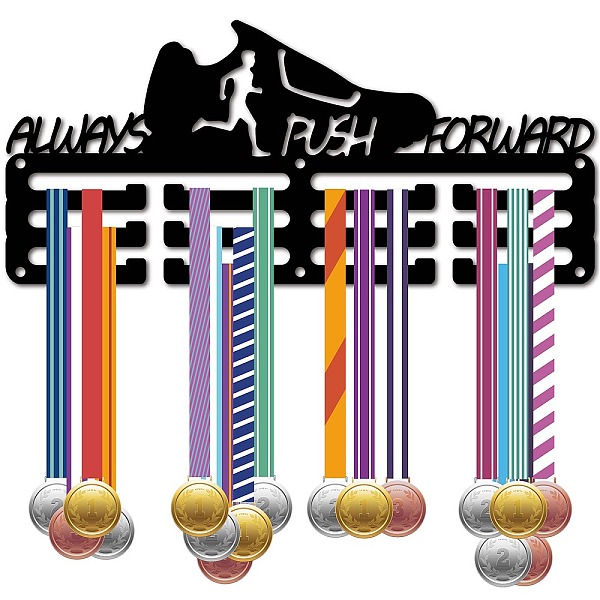 PandaHall Sports Theme Iron Medal Hanger Holder Display Wall Rack, 3-Line, with Screws, Running, Sports, 130x290mm, Hole: 5mm Iron Sports
PandaHall Sports Theme Iron Medal Hanger Holder Display Wall Rack, 3-Line, with Screws, Running, Sports, 130x290mm, Hole: 5mm Iron Sports