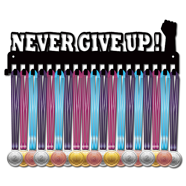 PandaHall CREATCABIN Never Give Up Metal Medal Holder Sports Medals Display Hanger Rack Wall Mount Decor Frame with 20Pcs Hooks for Athlete...
PandaHall CREATCABIN Never Give Up Metal Medal Holder Sports Medals Display Hanger Rack Wall Mount Decor Frame with 20Pcs Hooks for Athlete...