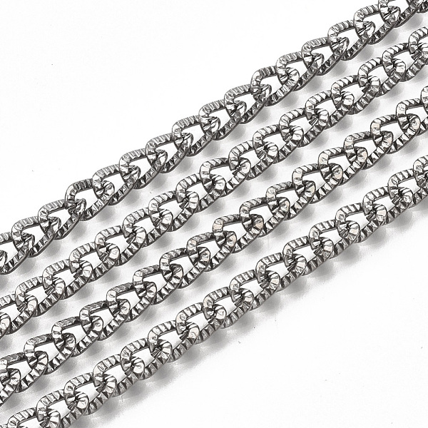 PandaHall Iron Cuban Link Chains, Chunky Curb Chains, with Spool, Unwelded, Textured, Gunmetal, 6x4x1mm Iron
PandaHall Iron Cuban Link Chains, Chunky Curb Chains, with Spool, Unwelded, Textured, Gunmetal, 6x4x1mm Iron