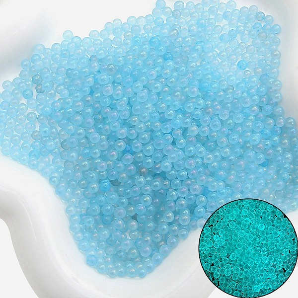 PandaHall Luminous Transparent Glass Beads, No Hole Beads, Round, Light Sky Blue, 3~3.5mm Glass Round
PandaHall Luminous Transparent Glass Beads, No Hole Beads, Round, Light Sky Blue, 3~3.5mm Glass Round