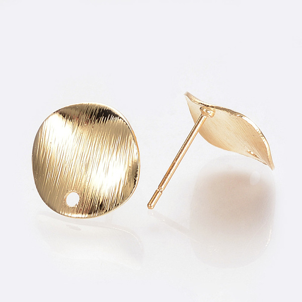 PandaHall Brass Ear Stud Findings, with Loop, Nickel Free, Real 18K Gold Plated, Flat Round, 12mm, Hole: 1mm, pin: 0.5mm Brass Flat Round
PandaHall Brass Ear Stud Findings, with Loop, Nickel Free, Real 18K Gold Plated, Flat Round, 12mm, Hole: 1mm, pin: 0.5mm Brass Flat Round