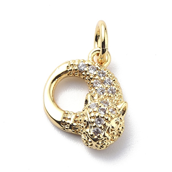 PandaHall Brass Micro Pave Cubic Zirconia Charms, with Jump Ring, Leopard/Cheetah Head Charms, Real 18K Gold Plated, 13x10.5x4mm, Hole..., Clear
PandaHall Brass Micro Pave Cubic Zirconia Charms, with Jump Ring, Leopard/Cheetah Head Charms, Real 18K Gold Plated, 13x10.5x4mm, Hole..., Clear