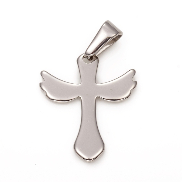 PandaHall 304 Stainless Steel Pendants, Cross, Stainless Steel Color, 23x19.5x1.5mm, Hole: 3x6.5mm 304 Stainless Steel Cross
PandaHall 304 Stainless Steel Pendants, Cross, Stainless Steel Color, 23x19.5x1.5mm, Hole: 3x6.5mm 304 Stainless Steel Cross