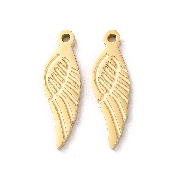 PandaHall 304 Stainless Steel Pendants, Wings Charm, Real 14K Gold Plated, 18.5x6x1.5mm, Hole: 1.2mm 304 Stainless Steel Wing
PandaHall 304 Stainless Steel Pendants, Wings Charm, Real 14K Gold Plated, 18.5x6x1.5mm, Hole: 1.2mm 304 Stainless Steel Wing