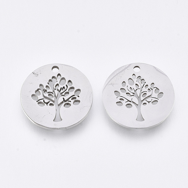 PandaHall 201 Stainless Steel Pendants, Laser Cut Pendants, Flat Round with Tree, Stainless Steel Color, 16x1mm, Hole: 1.5mm 201 Stainless...
PandaHall 201 Stainless Steel Pendants, Laser Cut Pendants, Flat Round with Tree, Stainless Steel Color, 16x1mm, Hole: 1.5mm 201 Stainless...