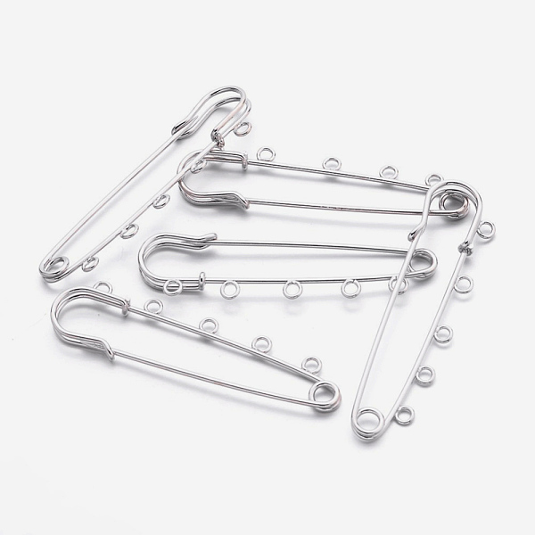 PandaHall Iron Kilt Pins, Platinum Color, about 21mm wide, 75mm long, hole: 3mm Iron
PandaHall Iron Kilt Pins, Platinum Color, about 21mm wide, 75mm long, hole: 3mm Iron