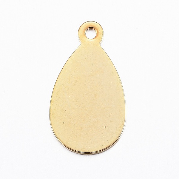 PandaHall 201 Stainless Steel Pendant, Stamping Blank Tag, Teardrop, Golden, 17.5x10x0.8mm, Hole: 1mm 201 Stainless Steel Teardrop
PandaHall 201 Stainless Steel Pendant, Stamping Blank Tag, Teardrop, Golden, 17.5x10x0.8mm, Hole: 1mm 201 Stainless Steel Teardrop