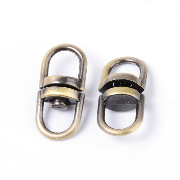 PandaHall Alloy Double Eye Swivel Clasps, Antique Bronze, 19x9x6mm Alloy
PandaHall Alloy Double Eye Swivel Clasps, Antique Bronze, 19x9x6mm Alloy