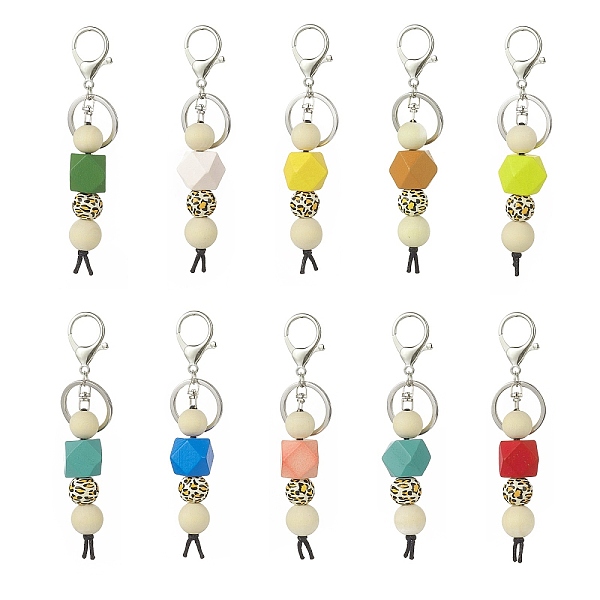 PandaHall Dyed Natural Wood Beaded Pendant Keychain, with Alloy Findings and Cotton Thread, for Woman Bag Car Key Decoration, Mixed Color..., Multicolor
PandaHall Dyed Natural Wood Beaded Pendant Keychain, with Alloy Findings and Cotton Thread, for Woman Bag Car Key Decoration, Mixed Color..., Multicolor