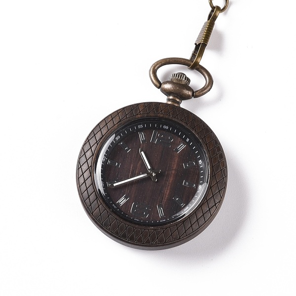 PandaHall Ebony Wood Pocket Watch with Brass Curb Chain and Clips, Flat Round with Tartan Pattern Electronic Watch for Men, Black...
PandaHall Ebony Wood Pocket Watch with Brass Curb Chain and Clips, Flat Round with Tartan Pattern Electronic Watch for Men, Black...