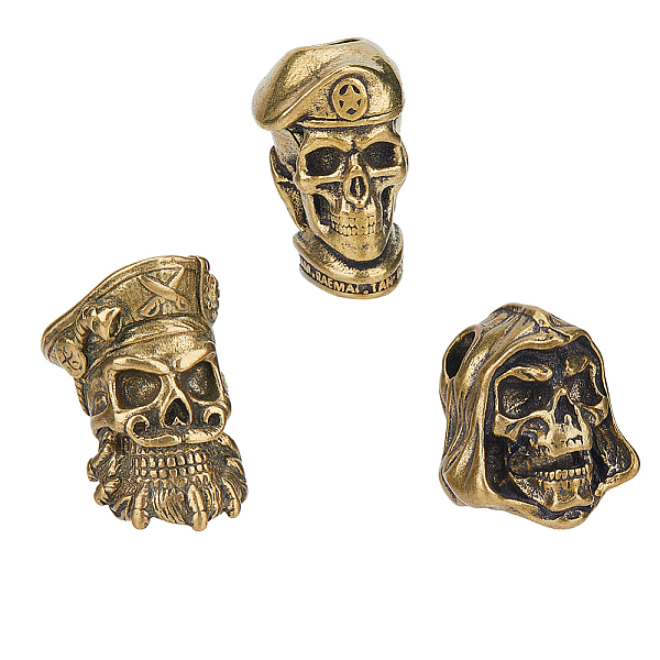 PandaHall HOBBIESAY 3Pcs 3 Styles Brass European Knife Beads for Lanyard Pendant, Large Hole Beads, Pirate Skull, Antique Golden...
PandaHall HOBBIESAY 3Pcs 3 Styles Brass European Knife Beads for Lanyard Pendant, Large Hole Beads, Pirate Skull, Antique Golden...