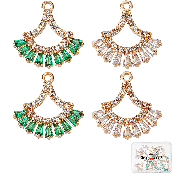 PandaHall Beebeecraft 12Pcs 2 Colors Cubic Zirconia Flower Charms Micro Pave Pink&Green Fan Crystal Charm Beads for DIY Jewelry Making..., Multicolor
PandaHall Beebeecraft 12Pcs 2 Colors Cubic Zirconia Flower Charms Micro Pave Pink&Green Fan Crystal Charm Beads for DIY Jewelry Making..., Multicolor