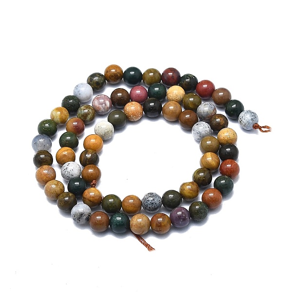 PandaHall Natural Ocean Jasper Beads Strands, Round, 6mm, Hole: 0.8mm, about 63pcs/strand, 15.55 inch(39.5cm) Ocean Jasper Round
PandaHall Natural Ocean Jasper Beads Strands, Round, 6mm, Hole: 0.8mm, about 63pcs/strand, 15.55 inch(39.5cm) Ocean Jasper Round