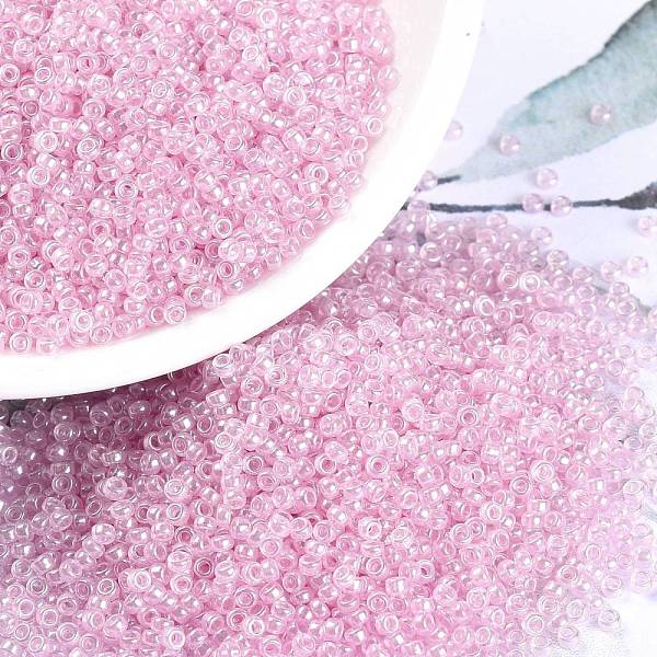PandaHall MIYUKI Round Rocailles Beads, Japanese Seed Beads, (RR3508) Transparent Pale Rose Luster, 15/0, 1.5mm, Hole: 0.7mm, about..., Purple
PandaHall MIYUKI Round Rocailles Beads, Japanese Seed Beads, (RR3508) Transparent Pale Rose Luster, 15/0, 1.5mm, Hole: 0.7mm, about..., Purple