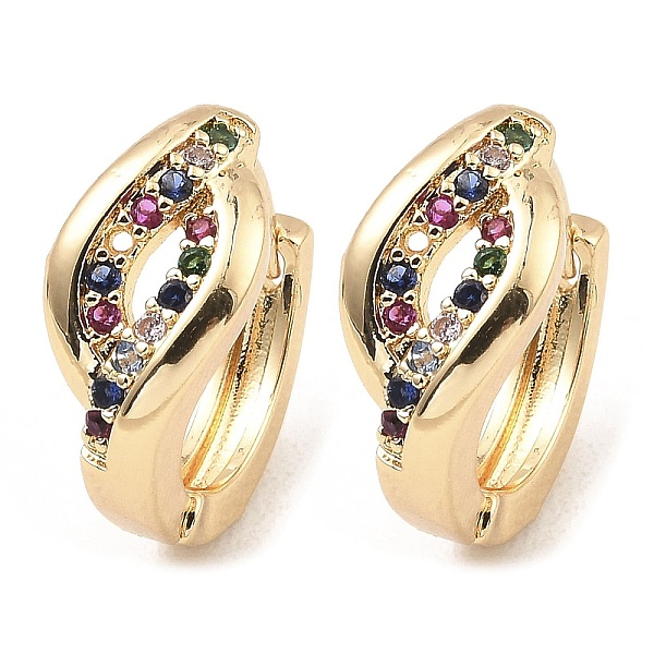 PandaHall Brass with Colorful Cubic Zirconia Hoop Earrings, Hollow Horse Eye, Light Gold, 15x7.5x16mm Cubic Zirconia Multicolor
PandaHall Brass with Colorful Cubic Zirconia Hoop Earrings, Hollow Horse Eye, Light Gold, 15x7.5x16mm Cubic Zirconia Multicolor
