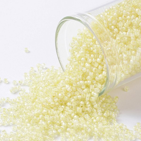 PandaHall TOHO Round Seed Beads, Japanese Seed Beads, (182) Inside Color Luster Crystal Soft Yellow, 15/0, 1.5mm, Hole: 0.7mm, about...
PandaHall TOHO Round Seed Beads, Japanese Seed Beads, (182) Inside Color Luster Crystal Soft Yellow, 15/0, 1.5mm, Hole: 0.7mm, about...