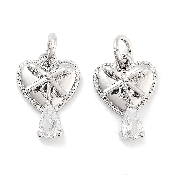PandaHall Brass with Clear Cubic Zirconia Charms, with Jump Ring, Heart with Teardrop Charms, Platinum, 14x10x4mm, Hole: 3mm Brass+Cubic...
PandaHall Brass with Clear Cubic Zirconia Charms, with Jump Ring, Heart with Teardrop Charms, Platinum, 14x10x4mm, Hole: 3mm Brass+Cubic...