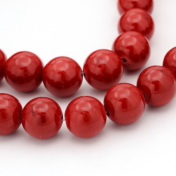 PandaHall Natural MaShan Jade Beads Strands, Dyed, Dark Red, Round, about 12mm in diameter, hole: 1mm, about 34pcs/strand, 16 inch Mashan...
PandaHall Natural MaShan Jade Beads Strands, Dyed, Dark Red, Round, about 12mm in diameter, hole: 1mm, about 34pcs/strand, 16 inch Mashan...
