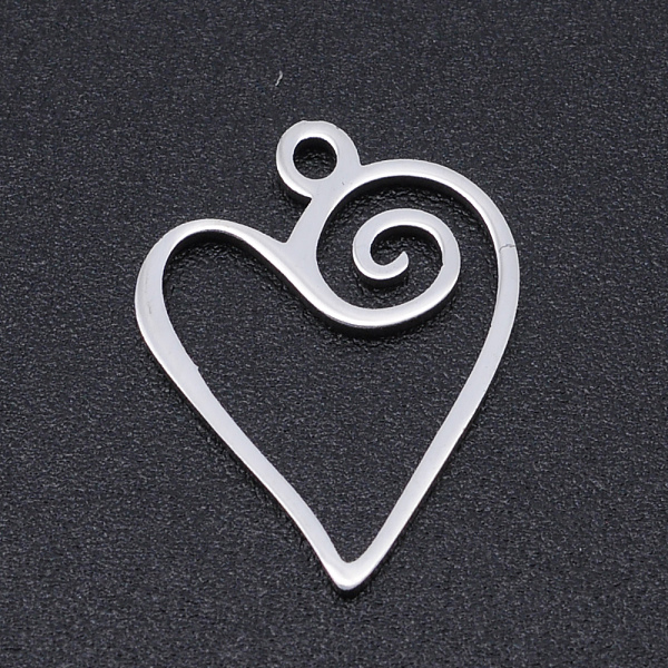 PandaHall 304 Stainless Steel Pendants, Laser Cut Pendants, Heart, Stainless Steel Color, 17x13.5x1mm, Hole: 1.5mm 304 Stainless Steel Heart
PandaHall 304 Stainless Steel Pendants, Laser Cut Pendants, Heart, Stainless Steel Color, 17x13.5x1mm, Hole: 1.5mm 304 Stainless Steel Heart