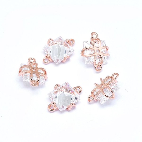 PandaHall Brass Micro Pave Cubic Zirconia Links, Square, Clear, Real Rose Gold Plated, 10x7x4mm, Hole: 0.8mm Brass+Cubic Zirconia Square...
PandaHall Brass Micro Pave Cubic Zirconia Links, Square, Clear, Real Rose Gold Plated, 10x7x4mm, Hole: 0.8mm Brass+Cubic Zirconia Square...