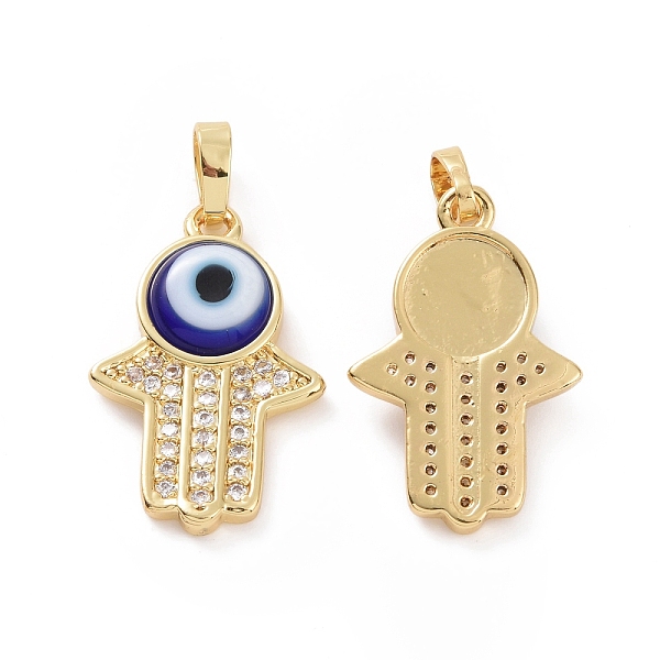 PandaHall Brass Micro Pave Cubic Zirconia Pendants, with Handmade Evil Eye Lampwork, Hamsa Hand Charm, Real 18K Gold Plated, Blue, 23x15x4mm...
PandaHall Brass Micro Pave Cubic Zirconia Pendants, with Handmade Evil Eye Lampwork, Hamsa Hand Charm, Real 18K Gold Plated, Blue, 23x15x4mm...