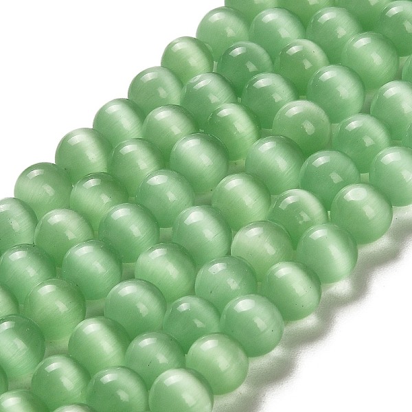 PandaHall Cat Eye Beads, Round, Light Green, 8mm, Hole: 1mm, 15.5 inch/strand, about 49pcs/strand Glass Round Green
PandaHall Cat Eye Beads, Round, Light Green, 8mm, Hole: 1mm, 15.5 inch/strand, about 49pcs/strand Glass Round Green