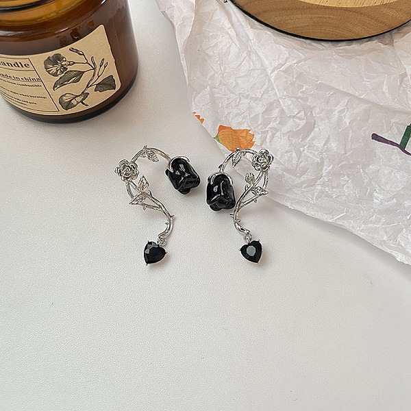 PandaHall Lampwork Flower of Life Dangle Stud Earringsl, Platinum Alloy Earrings, Black, 47mm Lampwork Flower of Life Black
PandaHall Lampwork Flower of Life Dangle Stud Earringsl, Platinum Alloy Earrings, Black, 47mm Lampwork Flower of Life Black