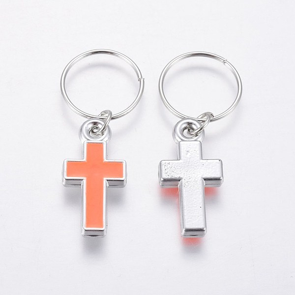 PandaHall Resin Pendants, with Iron Ring, Cross, Platinum, Light Salmon, 32mm, Cross: 21x11x3mm, Hole: 12.5mm Iron+Resin Cross Red
PandaHall Resin Pendants, with Iron Ring, Cross, Platinum, Light Salmon, 32mm, Cross: 21x11x3mm, Hole: 12.5mm Iron+Resin Cross Red