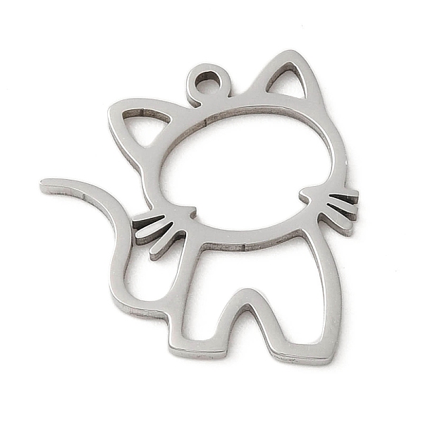 PandaHall 5Pcs 201 Stainless Steel Pendants, Laser Cut, Cat Charm, Stainless Steel Color, 17x16x1mm, Hole: 1.2mm 201 Stainless Steel Cat...
PandaHall 5Pcs 201 Stainless Steel Pendants, Laser Cut, Cat Charm, Stainless Steel Color, 17x16x1mm, Hole: 1.2mm 201 Stainless Steel Cat...