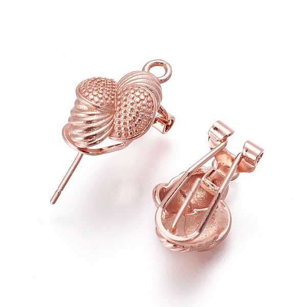 PandaHall Brass Stud Earring Findings, with Loop, Rose Gold, 17.5x11x10.5mm, Hole: 1.8mm, Pin: 0.7mm Brass Others
PandaHall Brass Stud Earring Findings, with Loop, Rose Gold, 17.5x11x10.5mm, Hole: 1.8mm, Pin: 0.7mm Brass Others