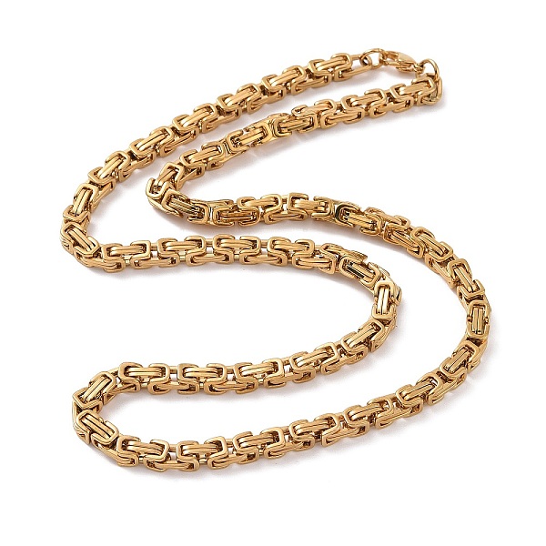 PandaHall Byzantine Chain Necklace, 201 Stainless Steel Chain Necklaces, Golden, 21.65 inch(55cm) 201 Stainless Steel
PandaHall Byzantine Chain Necklace, 201 Stainless Steel Chain Necklaces, Golden, 21.65 inch(55cm) 201 Stainless Steel