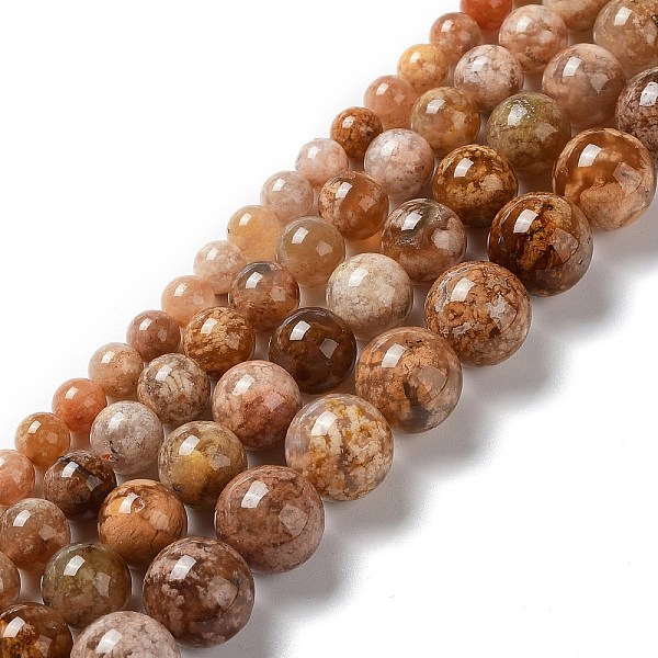 PandaHall Natural Flower Agate Beads Strands, Round, 12~12.5mm, Hole: 1mm, about 32pcs/strand, 15.75''(40cm) Flower Agate Round
PandaHall Natural Flower Agate Beads Strands, Round, 12~12.5mm, Hole: 1mm, about 32pcs/strand, 15.75''(40cm) Flower Agate Round