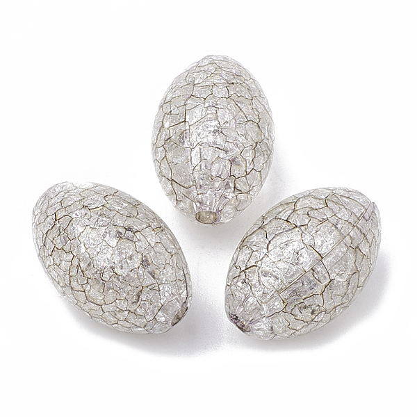 PandaHall Crackle Acrylic Beads, Oval, Gainsboro, 20x13x13mm, Hole: 2mm Acrylic Oval Gray
PandaHall Crackle Acrylic Beads, Oval, Gainsboro, 20x13x13mm, Hole: 2mm Acrylic Oval Gray