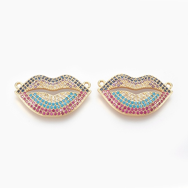 PandaHall Brass Micro Pave Cubic Zirconia Pendants, Lip, Colorful, Golden, 16x26.5x3mm, Hole: 1.2mm Brass+Cubic Zirconia Lip
PandaHall Brass Micro Pave Cubic Zirconia Pendants, Lip, Colorful, Golden, 16x26.5x3mm, Hole: 1.2mm Brass+Cubic Zirconia Lip