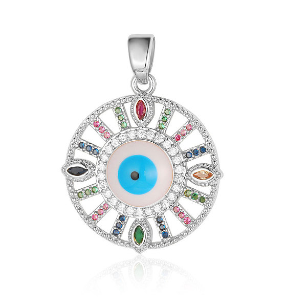 PandaHall Brass Micro Pave Cubic Zirconia Pendants, Evil Eye Charms, Platinum, 26x24x4.7mm Brass+Cubic Zirconia Evil Eye
PandaHall Brass Micro Pave Cubic Zirconia Pendants, Evil Eye Charms, Platinum, 26x24x4.7mm Brass+Cubic Zirconia Evil Eye